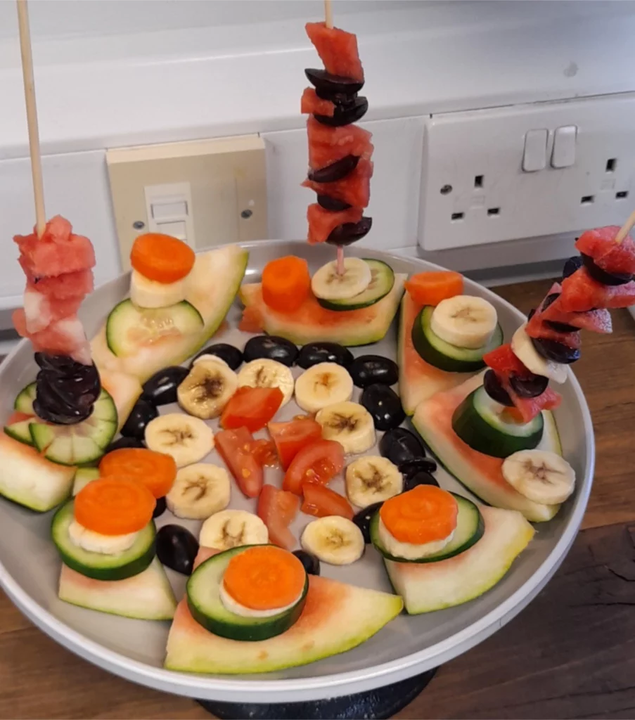 Exotic fruit plate